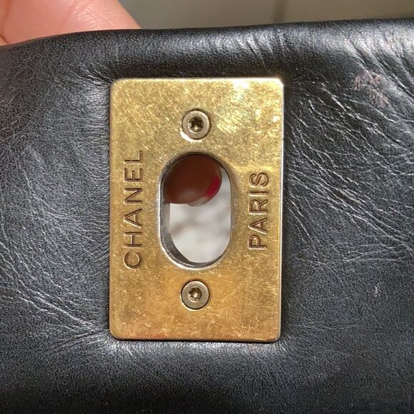 Pre-Loved condition Chanel purse double chain gold - Picture 9 of 14